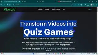 Transform Videos intoQuiz Games