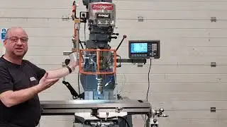 Bridgeport milling machine with 42inch table and 3 axis Goodwin DRO system