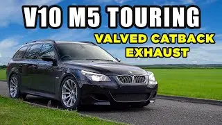 FABRICATING AN *INSANE* Valved Exhaust to this V10 M5 Touring!