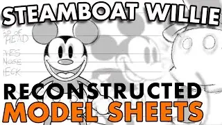 Steamboat Willie Model Sheet reconstructed