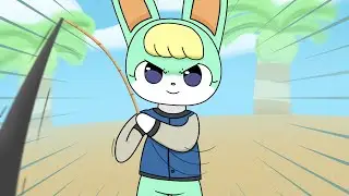 It's a nice catch 🎣 (Animal Crossing animation)