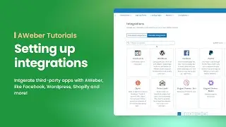 Setting Up an Integration in AWeber