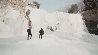 Morning Winter Hiking at Webster Fall's