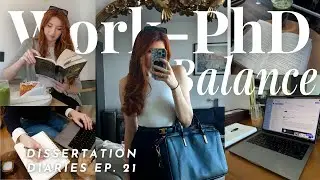 A Week in the Life Working 9-5 While Completing a PhD in London | Dissertation Diaries Ep. 21