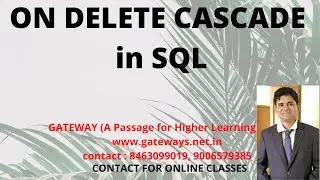ON DELETE CASCADE IN SQL | REFERENTIAL INTEGRITY | ON DELETE CASCADE IN ORACLE