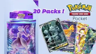 Opening 20 Mewtwo Packs on Pokemon TCG Pocket | Mewtwo Immersive Art!!
