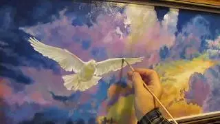 КАК НАПИСАТЬ  ГОЛУБЯ МАСЛОМ   А,  МИШИН,
