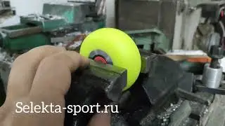 Маленькое колесо для лыжероллеров 71х30 на неплохом подшипнике