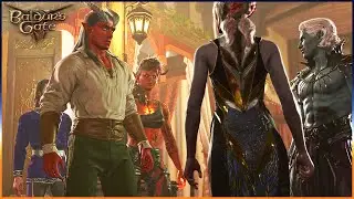 Romanced Karlach calls you degenerate for trying a foursome with the drow twins - Baldur's Gate 3