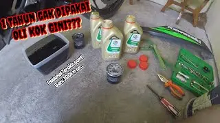 Akibat tidak ganti Oli SETAHUN dan motor jarang dipakai!!! Perawatan itu penting?? #yuniusmotovlog