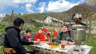 COOKING 167 YEARS OLD DISH! RELAXING RURAL AZERBAIJAN VILLAGE LIFE WITH GRANDMA NAILA