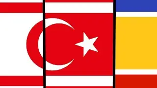 Kuzey Kıbrıs bayrak evrimi (1974-2023) /Northern Cyprus flag evolution (1974-2023)