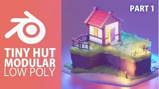 [ 3d Modeling ] 3d Cube Island - Create Low Poly Game Art in Blender 2.8  
