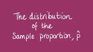 The distribution of the sample proportion | Unit 3 and 4 VCE Maths Methods