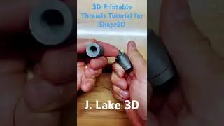 3D Printable Threads Tutorial #shapr3d
