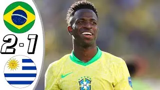 Uruguay vs Brazil 2-1 - All Goals & Highlights - 2024