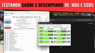 Teste de Desempenho e Saúde de HDs e SSDs
