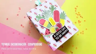 ✂️¿Cómo hacer un álbum de fotos creativo? Scrapbooking para principiante. Encuadernación básica ✂️