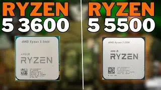 Ryzen 5 3600 VS Ryzen 5 5500 - Teste Comparativo 2024