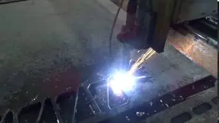 Плазменная резка металла 20мм 100А на станке STC Plasma W1630