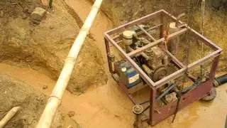Mini Hydraulic Sluicing Operations in Thailand