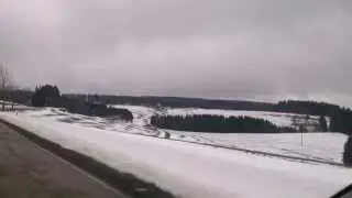 Viajando en Invierno por Alemania, con nieve.