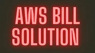 How To Avoid AWS Bill | Aws Bill Waive Off |Aws Bill Not Paid | AWS Bill Solution