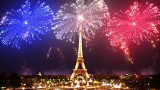 Anthem of France and fireworks / Hymne de France et feux d'artifice