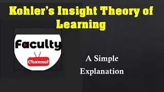 Kohler's Insight Theory of Learning