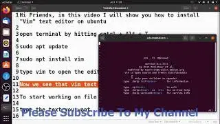 How to install Vim text editor on ubuntu | 2022 | learn easy