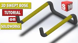 Solidworks Tutorial for beginners | 3D Swept Boss/Base | 3d Modeling Tutorial