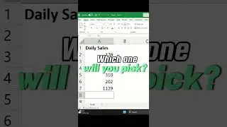 Excel AUTOSUM in one click  #minhacademy #msexcel #autosum