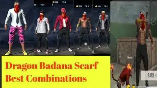 New Dragon Bandana Scarf Best Combinations | New M1887 Skin Event - Garena Freefire