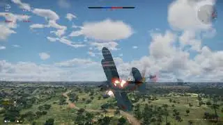 War Thunder Сбил самолёт крылом