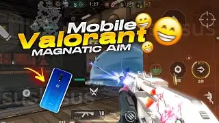 Valorant Mobile Magnatic Aim! 👾🔥 [4 Fingers + FullGyro] OnePlus 7 Gameplay! #viral #valorant