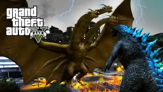 Godzilla vs King Ghidorah - GTA V Mods