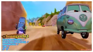 Cars 2 The Video Game | Brand New Fillmore - Battle Race (Skate Jack) | Mountain Run 1 Lap