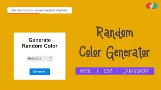 Random Color Code Generator using 