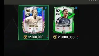 BECKHAM vs Other CM FC card comparison 🔥🔥 #fifa #fifamobile #football #soccer #eafc24 #vs