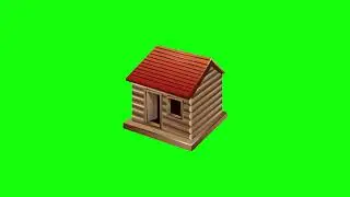 Green Screen. House animation