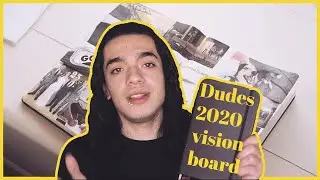 guys 2020 VISION BOARD for productivity (dudes bullet journal)