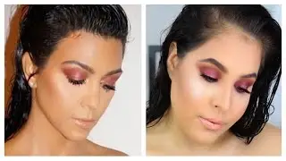 Kourtney Kardashian Inspired Cranberry Eye Makeup Tutorial | Nelly Toledo