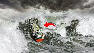 Ships caught in MONSTER WAVES
