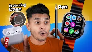 10 in 1 Apple Watch Ultra Smartwatch With Free Smart Pen, AirPods Pro⚡️|| 7 in 1 Combo Smartwatch💥