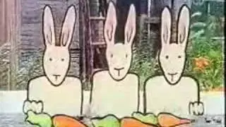 Sesame Street - 3 rabbits,take away 2 rabbits,is 1 rabbit