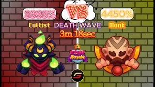 Max Cultist vs. Max Monk - Rush Royale PvP