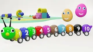 🐛 FUNNY CATERPILLAR - Educational Cartoon for children