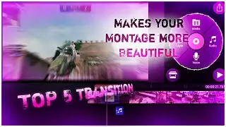 TOP 5 BEST TRANSITION FOR PUBG MOBILE || MAKES MONTAGE BEAUTIFUL.