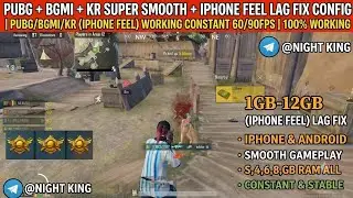 BGMI + PUBG Mobile 4.4 Smooth Config File 💥 | Lag Fix + 90 FPS + Extreme Graphics 💫 IPHONE FEEL FILE