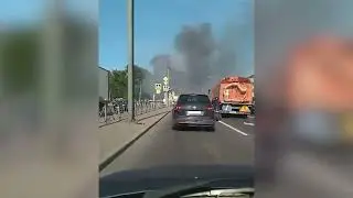 Пожар на углу Софийской и Дунайского